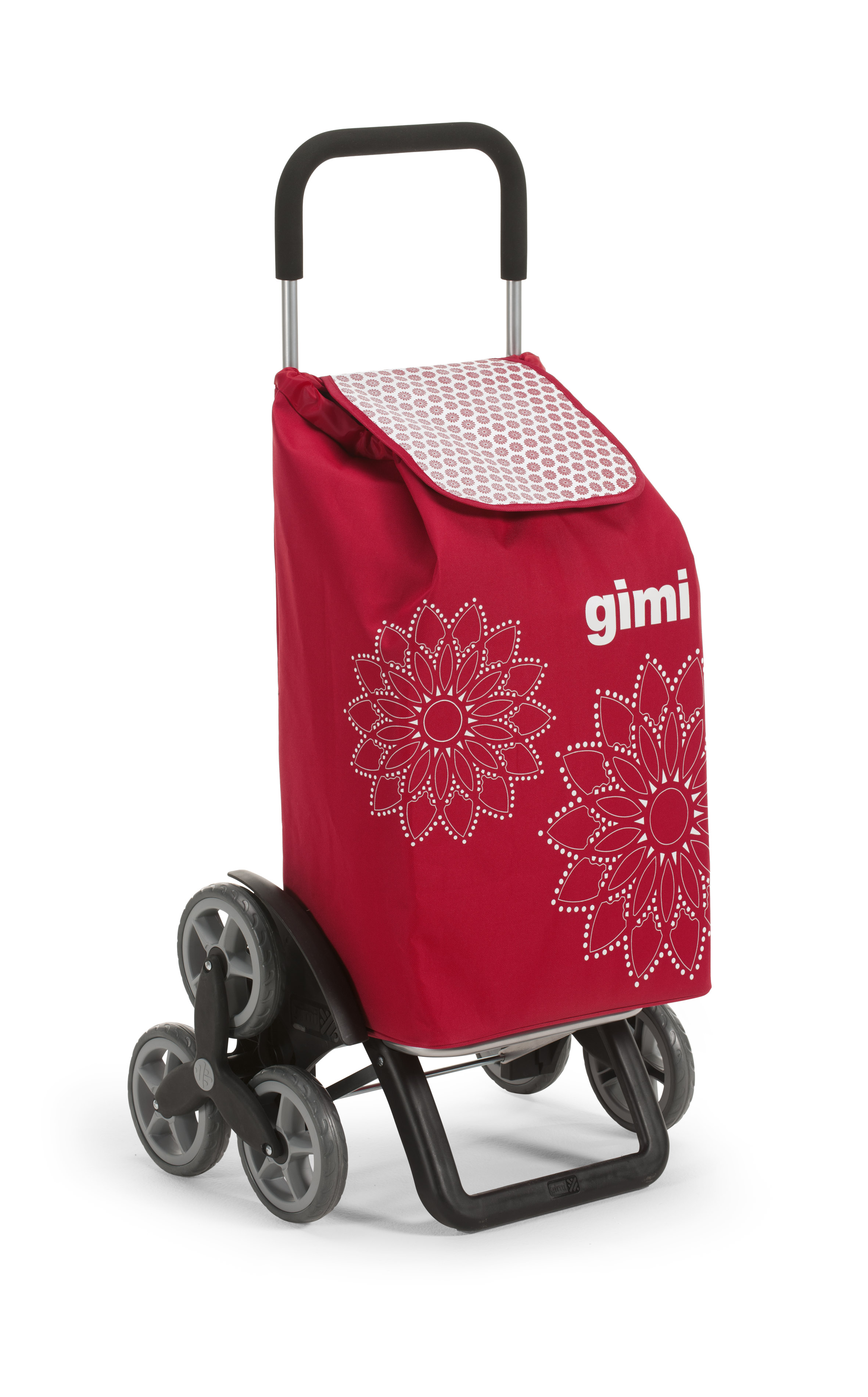 1507935010000 SHOPPING TROLLEY TRIS FLORAL RED